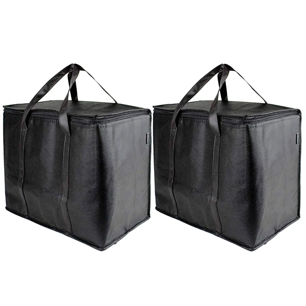 2 шт сверхпрочные Изолированные сумки для продуктов складные многоразовые портативные моющиеся хозяйственные сумки для хранения с ручкой прочные отдельно стоящие