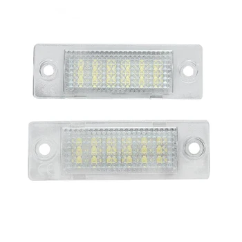 

For Passat Caddy MK3 Golf MK5 Touran White 12V Car Led License Plate Lights Number Plate Lamps