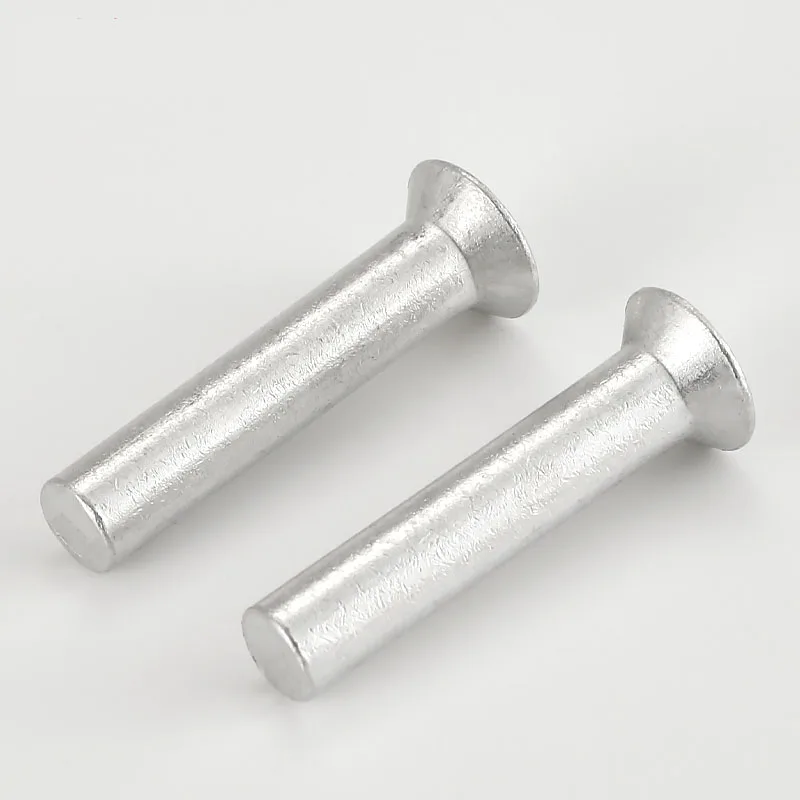 Rivets And Fasteners Rivets And Screws GB869 M2 M2.5 M3 M4 M5 M6 M8 Countersunk Head Rivets Aluminum Solid Rivet