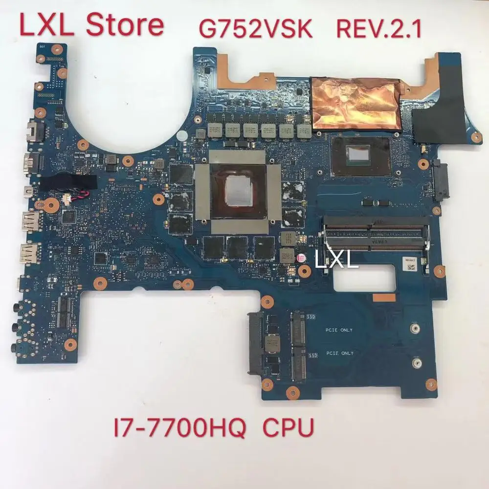

G752VSK GTX1070 I7-7700 CPU motherboard for ASUS G752 G752V G752VS G752VS G752VSK Laptop motherboard 100% trabalho de Teste ok