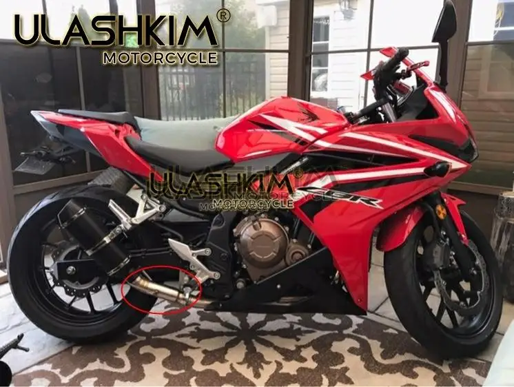 Cbr500 CBR250 CBR 500R CBR300 мотоцикл Выпускной контакт средняя труба разъем для HONDA CBR500R CBR 300 CBR300 2012 к