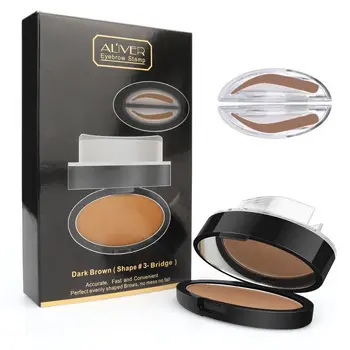 

ALIVER Eyebrow Powder Makeup Palette Waterproof Eye Brow Enhancer 3D Eyebrow Shadow Cake Beauty Kit With Eyebrow Pencil TSLM1