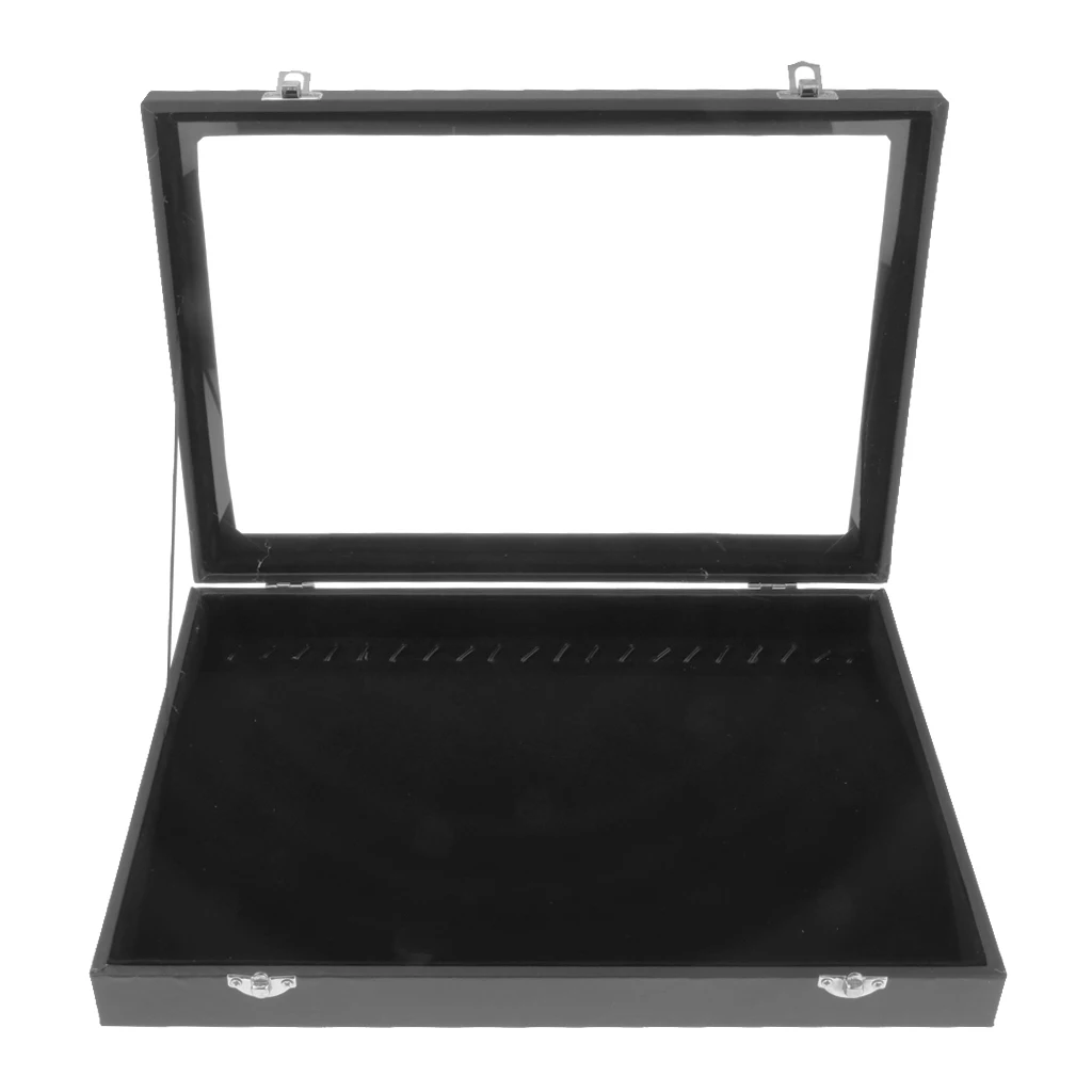 

14-Inch Ring Jewelry Display Storage Box Tray Show Case Organizer Earring Holder