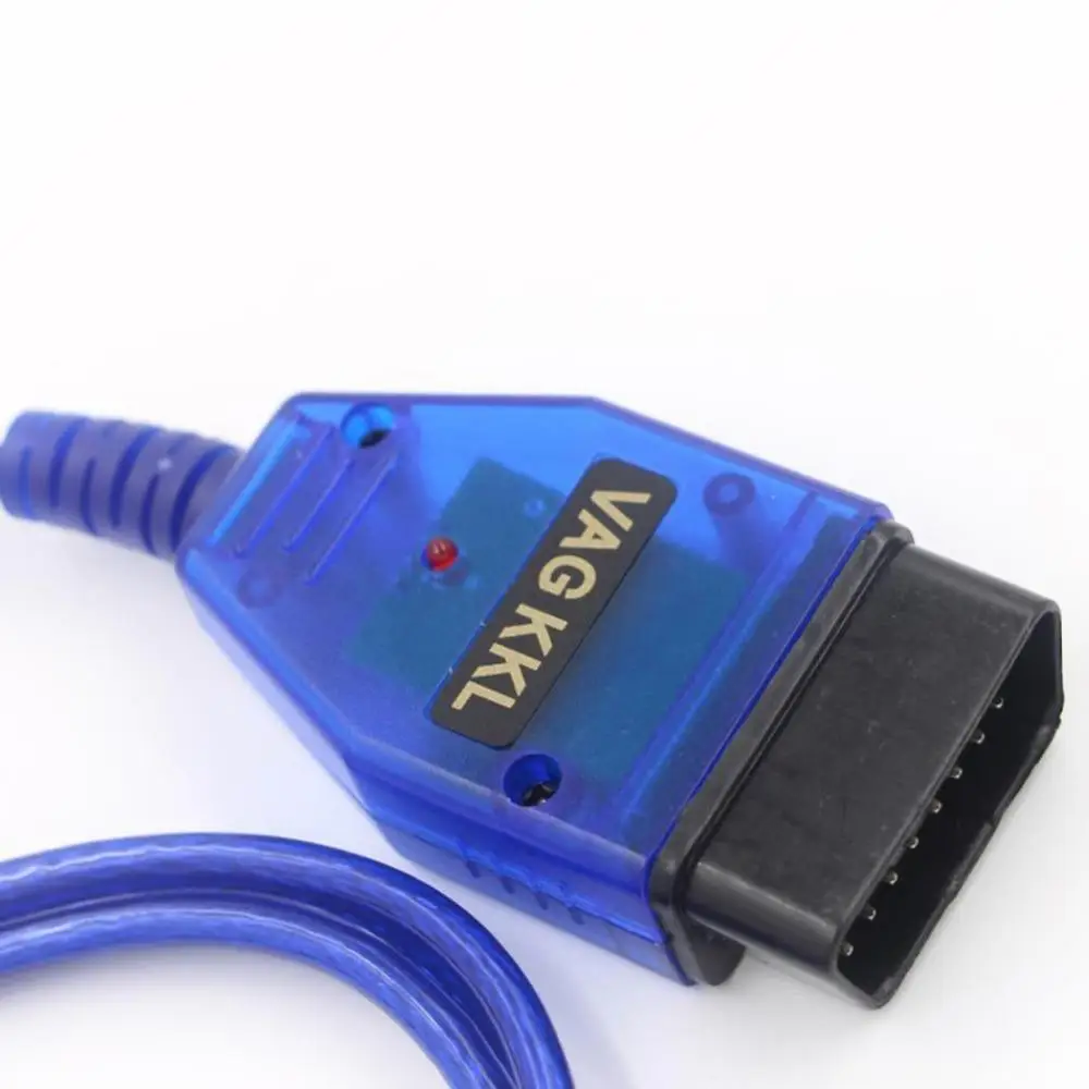 Car USB Vag-Com Interface Cable KKL VAG-COM 409.1 OBD2 II OBD Diagnostic Scanner Auto Cable Aux — view 6