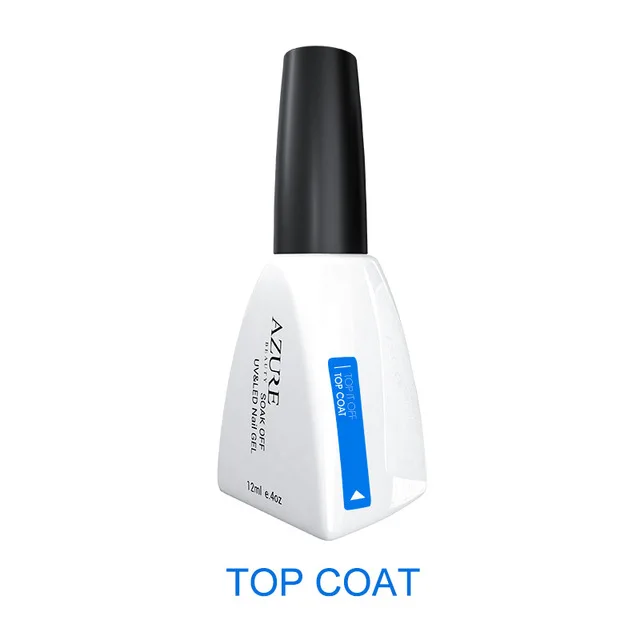 Azure beauty, гель для ногтей со снежинками, 10 мл, гель с цветами, лак, отмачиваемый, УФ-гель для ногтей, для маникюра, нужна специальная белая основа - Цвет: Top Coat