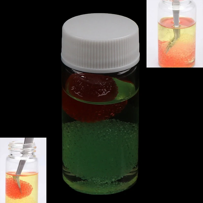 25ML Professional Eyelash Extension Tweezers Cleaning Tools With Glue Remover Liquid And Sponge Ball Eyelashes Tweezers Cleaner