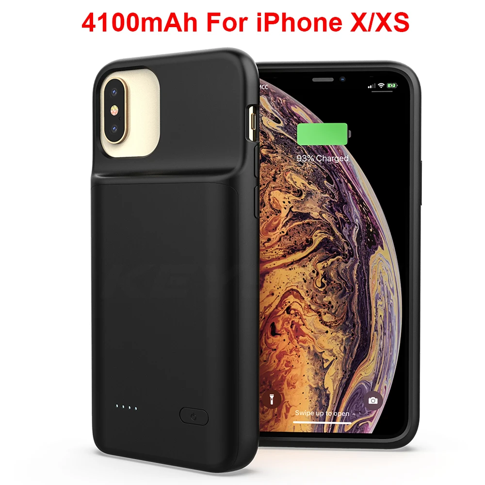 Чехол для аккумулятора KEYSION для iPhone 11 Pro 11 Pro Max Music/Sync Smart power Bank зарядное устройство чехол для iPhone X Xs Max XR - Цвет: For iphone X XS