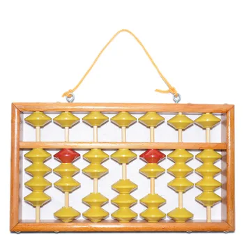 

7 column non-slip teacher abacus hanging wooden abacus Chinese Soroban Educational tool mathmetic Calculator for student teacher