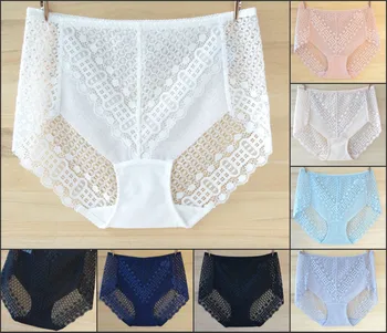 

2020 Spring and Summer New Wholesale2pcs/lot Large Lace Seamless Fresh Women's Triangle High Waist Underwear