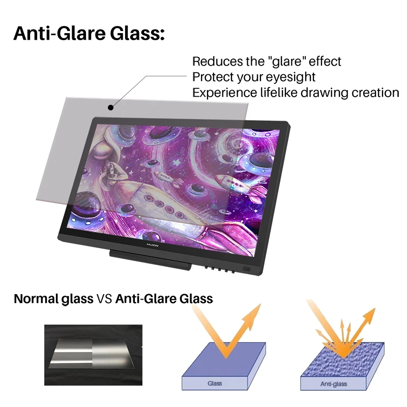 Preise Huion Kamvas 20 19,53 zoll AG Glas Stift Display Monitor Professionelle Kunst Digitale Grafiken Zeichnung Stift Tablet Monitor 8192 Ebenen