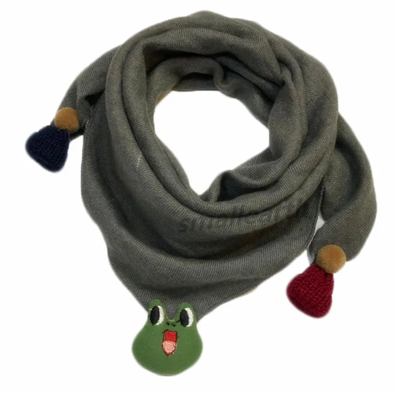 Треугольный хлопковый шарф для малышей, полотенце, Осень-зима, шаль для девочки, детский шейный воротник детский шарф, ткань для детей, шейный платок - Цвет: B23