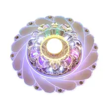 Современный светодиодный потолочный круговой светильник с кристаллами, мини потолочный светильник, светильник Rotunda для гостиной, коридора, кухни