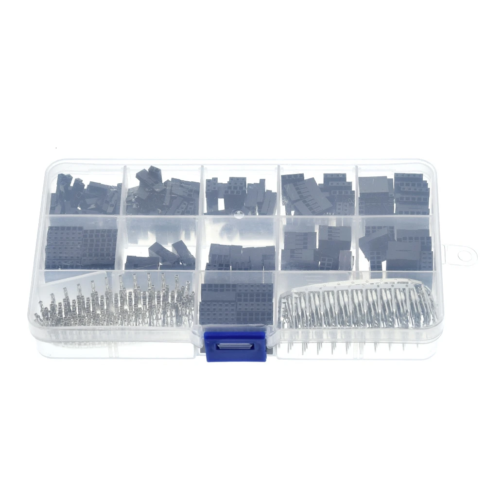 620Pcs Dupont line Connector 2.54mm Dupont Cable Jumper Wire Pin Header Housing Kit Male Crimp Pin Female Pin Terminal Connector