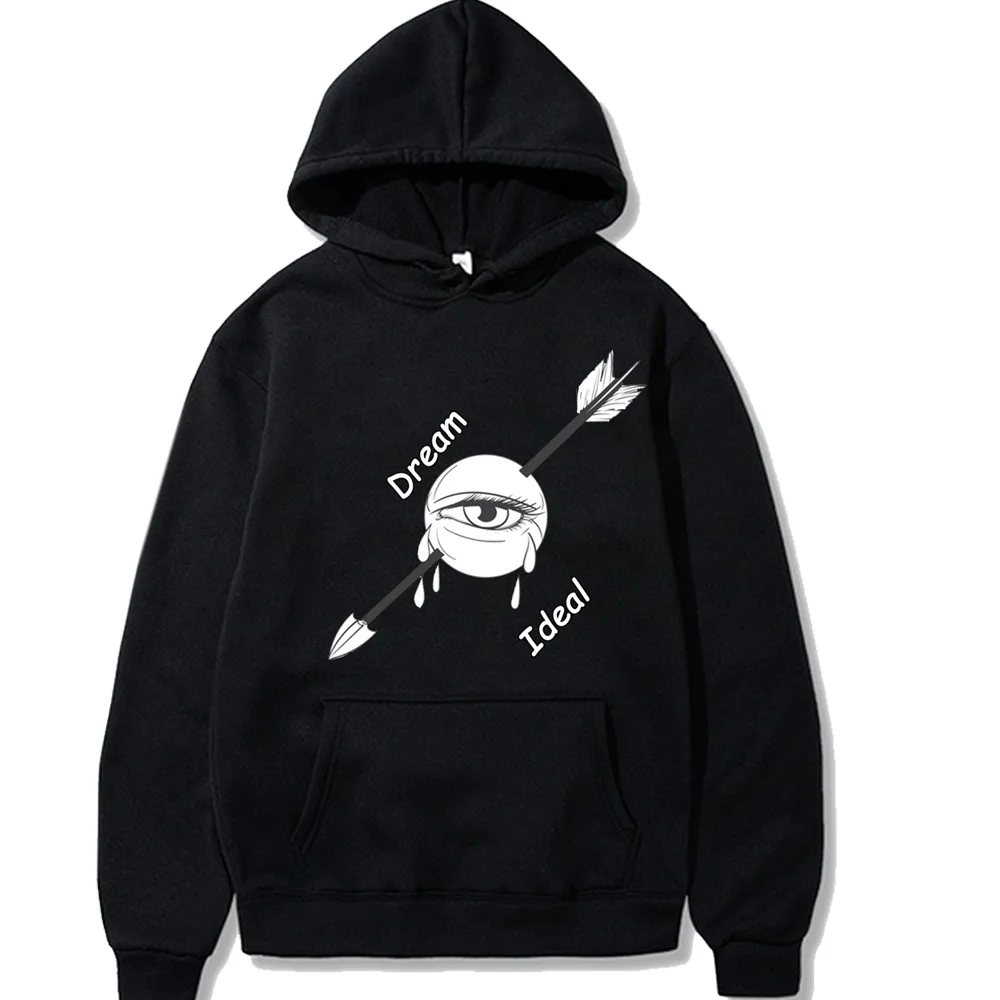 

Hoodie Sad Eye Grappige Men Women Hoodie Sweatshirt Anime Harajuku 90S Dream Ideal Print Top Ullzang Grafische Street Style