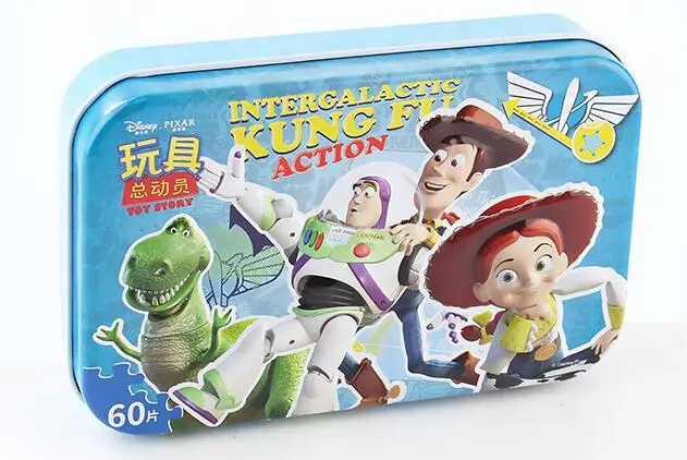 Оригинальные disney Pixar Toy Story 4 60 ломтик Маленький кусок детские игрушки-головоломки деревянные головоломки игрушки для детей подарок на день рождения - Цвет: 2