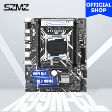 SZMZ – carte mère X99 V3, LGA 2011, 4pcs, DDR4, PCIE 16X et SSD, M.2, compatible Xeon E5 2620, 2650, 2678, 2011