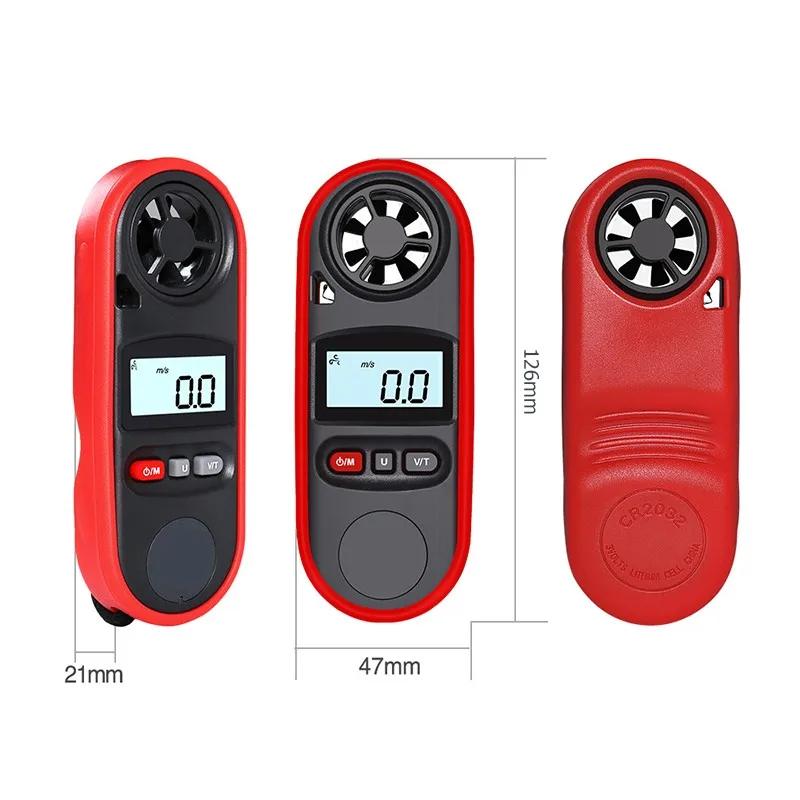 Водонепроницаемый Анемометр ручной измеритель скорости ветра измерительные приборы измерения температуры воздушный поток термометр реагирует на ветер
