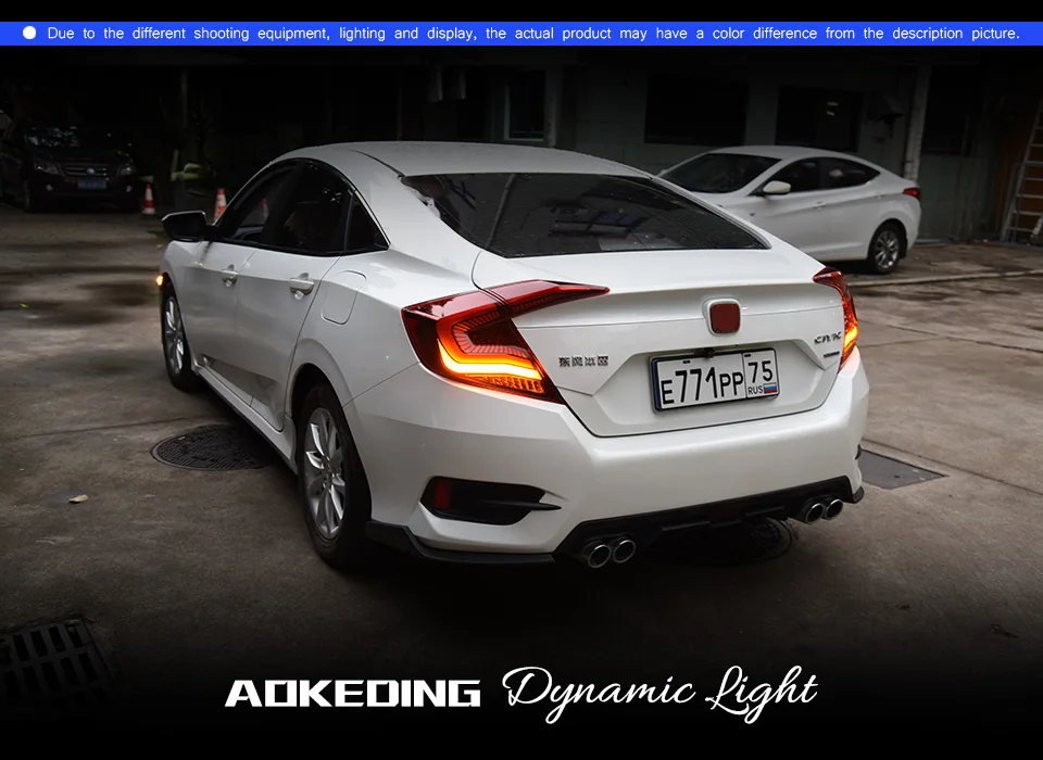 Car Styling Tail Lamp for Civic Tail Lights 2016 2019 New Civic 
