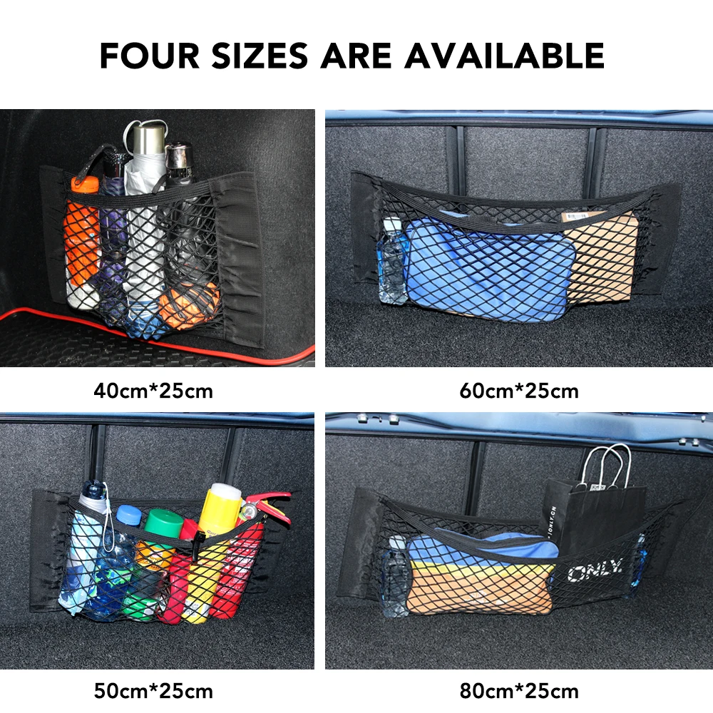 Car Trunk Storage Bag Nylon Mesh Nets Luggage Net for Jeep Dodge Challenger Ram 1500 2500 3500 Caliber Dart Nitro accessories | Автомобили