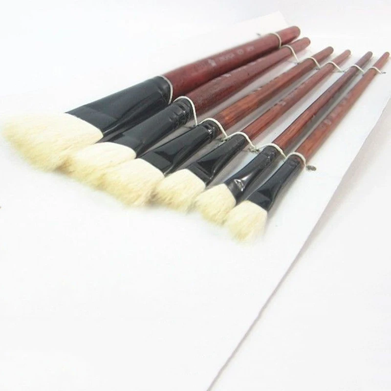 

Artist Paint Brushes Set Professional Brush Set 6Pcs Oil Acrylic Watercolor