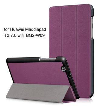 

Anti Scratch Shockproof Tri-fold PU Leather Tablet Cover Sleeve Dustpfoof Protective Case Ultra Thin For Huawei Mediapad T3