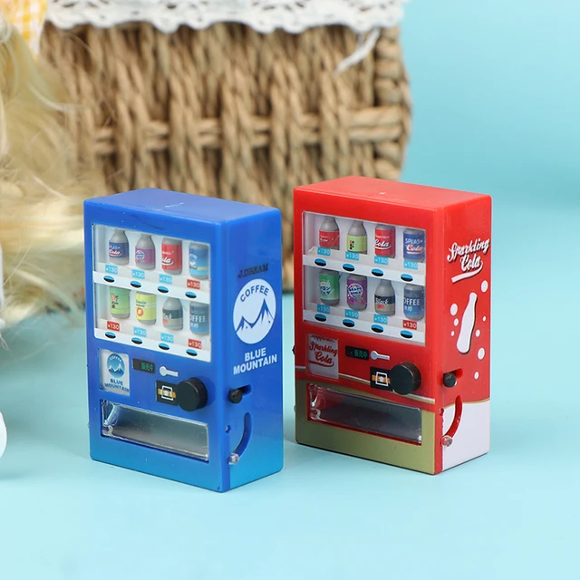 1: 12 Doll House Mini Ornaments Simulated Drinks Selling Airport Scenery Props Girl Play Pretend Doll House Decor Toy 2