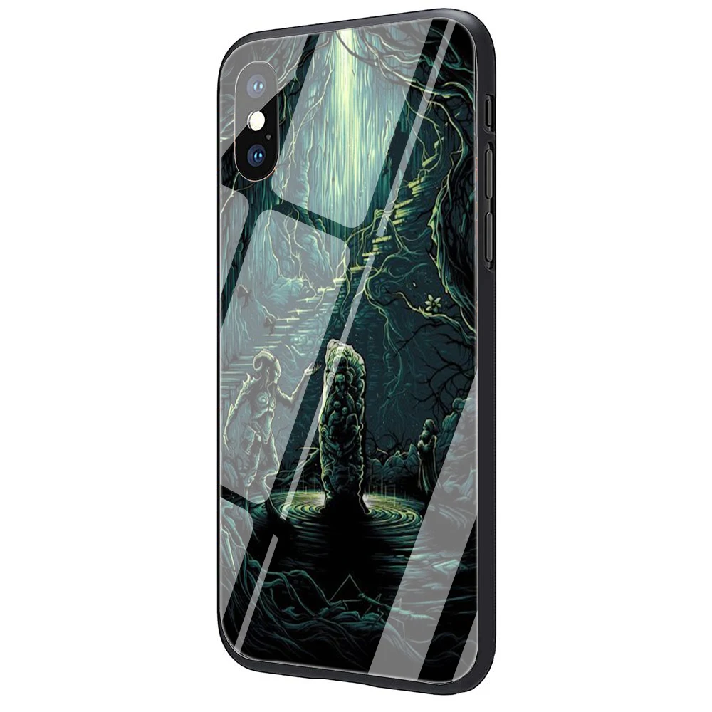 EWAU Властелин колец закаленное стекло чехол для телефона чехол для iPhone 5 5S SE 6 6s 7 8 Plus X XR XS 11 Pro Max