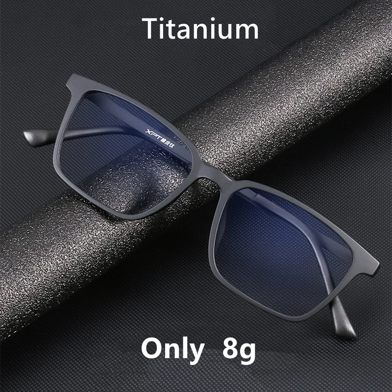 Square Eyeglasses Frames Men | Ultralight Pure Titanium Men