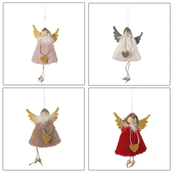 

Christmas Angel Doll Hanging Ornaments Xmas Tree Pendant Home Christmas Decoration Girl Birthday Party Decor
