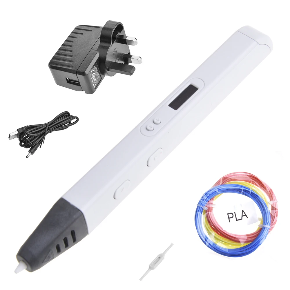 3D printing painting pen with OLED display suitable for children 1.75 mm plastic filament adjustable