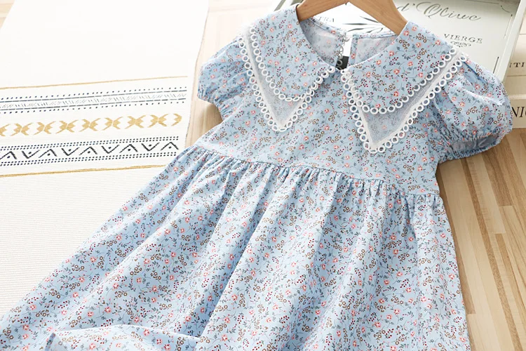 Lace Chiffon Floral Dress - Momorii