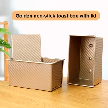 

Loaf Pan with Cover Quick Release Bread Toast Mold Non-Stick Bakeware Carbon Steel Loaf Pan XH8Z