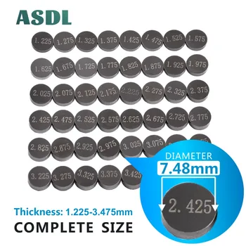 오토바이 엔진 부품 조정 가능한 밸브 가스켓 심 7.48mm 완전 밸브 심 키트 캠, 혼다 스즈키 야마하 가와사키 # a