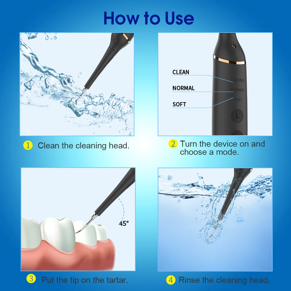 Electric Tooth Calculus Remover Sonic Dental Scaler Oral Irrigator Household Teeth Stains Tartar Tool Teeth Whitening Cleaner oral irrigator,dental cleaner,dental scaler