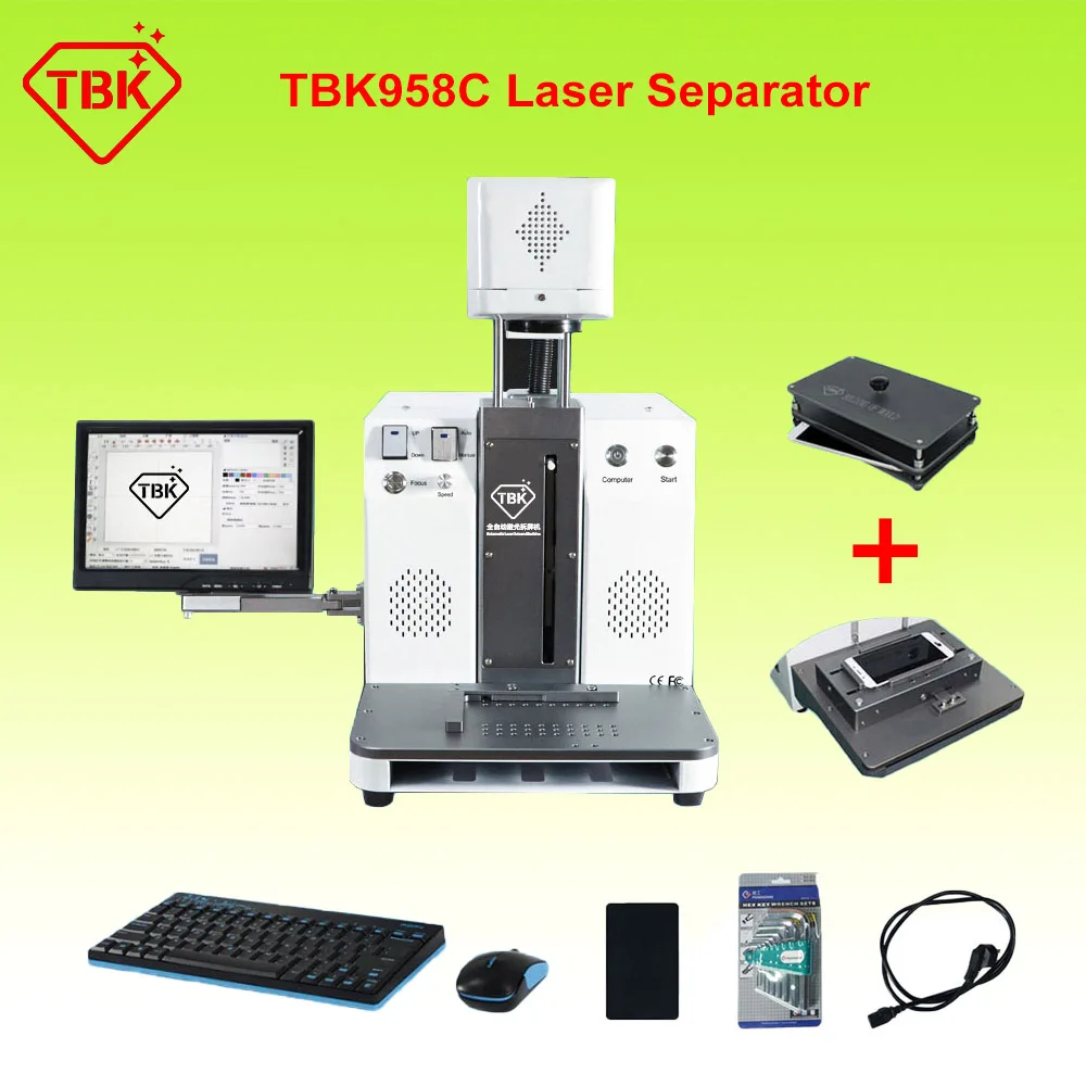 Tbk 958c Laser Marking Engraving Separating Machine For Iphone For