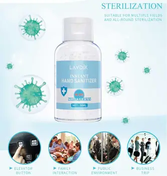 

LAVDIK 50ml Disposable hand sanitizer alcohol gel Hand Soap sanitizer waterless sanitizer hand sanitizer gel 99% alcool gel TSLM