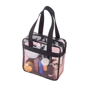 

PVC Clear Tote Portable See Through Gym/Cosmetic Toiletry Bag Travel Storage Bag M6CC