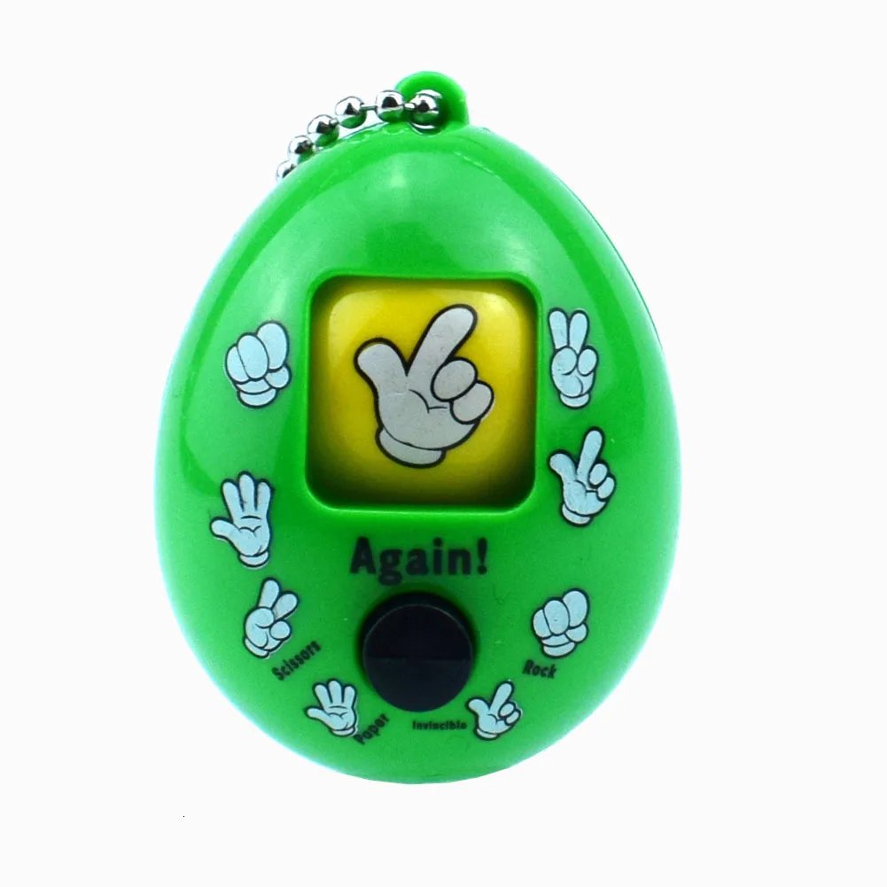 Своеобразный пластиковый камень ножницы ткань палец-гадания игра Одно нажатие на встречи лицо игрушки палец-гадания игра яйцо