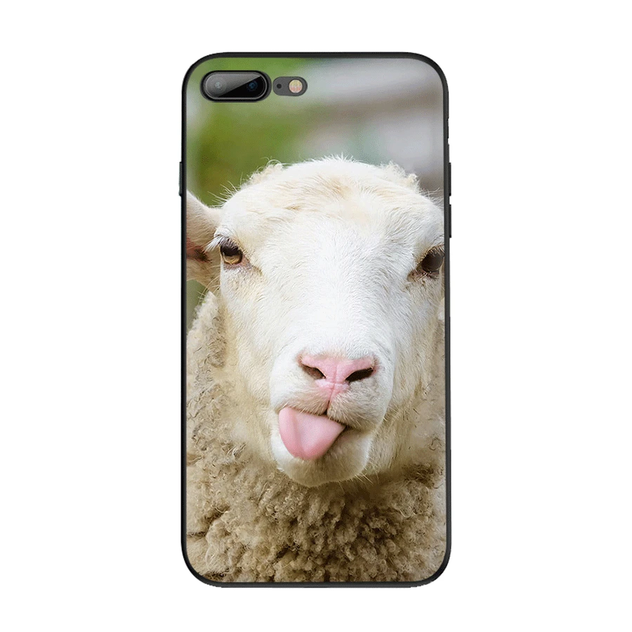 Чехол для мобильного телефона TPU для iPhone 11 Pro X XS Max XR iPhone 6 6S 7 8 Plus 5 5S SE Sheep Shell - Цвет: B1