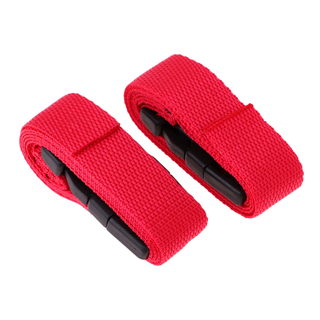 2pcs Nylon Golf Trolley Webbing Straps Quick Release Suitcase Luggage Tie Down Fastening Belt 250x2.5cm