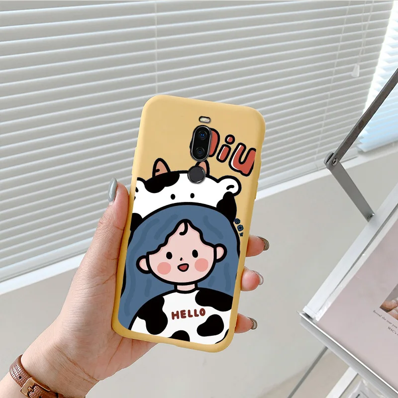 Cute Animal Pattern Phone Cover For Meizu X8 Case Cartoon Soft Silicone Painted Shell Shockproof Protection Bags 