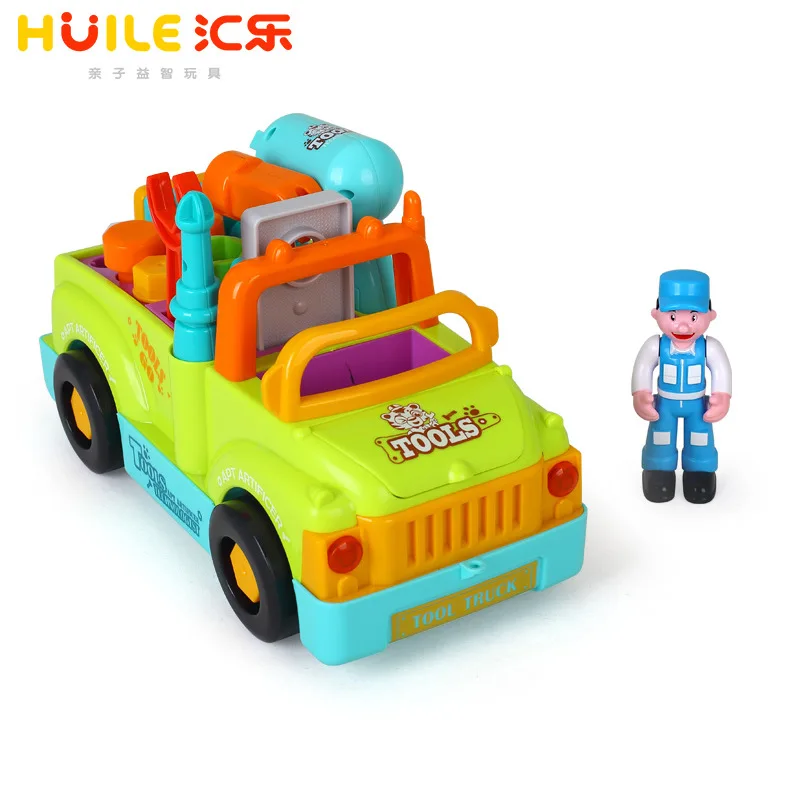 

Department of Music 789 Electric Disassembly CHILDREN'S Toy Car Screw Tool Engineering Vehicle Boy Educational Assembled Toys
