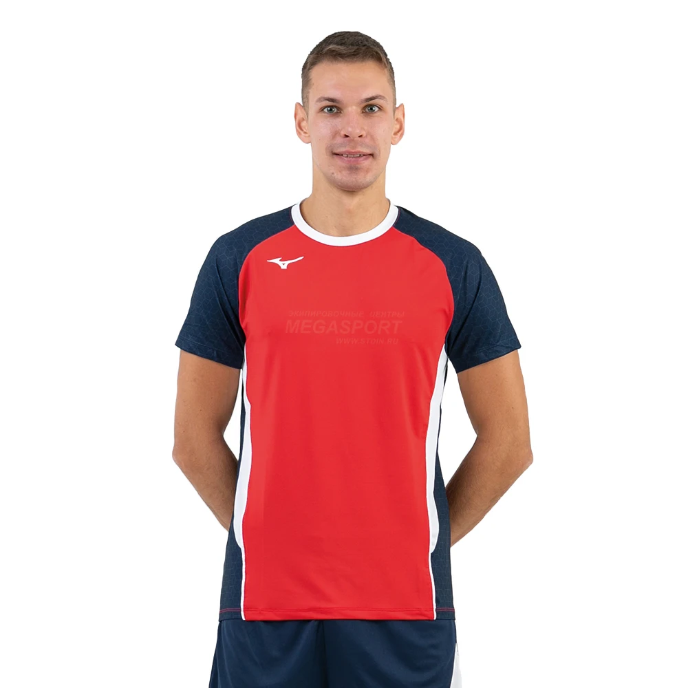 Футболка мужская волейбольная MIZUNO V2EA7002 62 PREMIUM HIGH-KYU TEE HIQ | Спорт и развлечения
