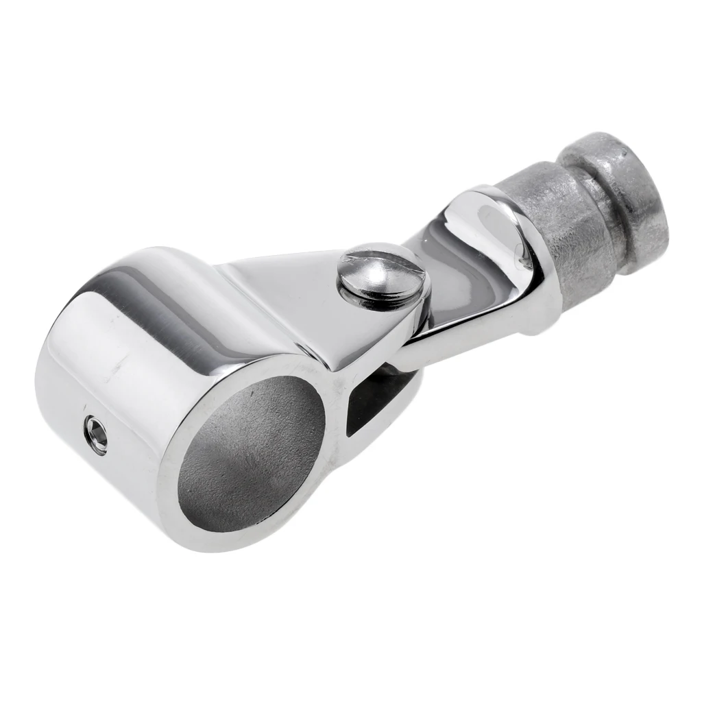 Marine Boat Awning Hand Rail Fitting 0.86Inch/22mm, 316 Stainless Steel Deck Hardware
