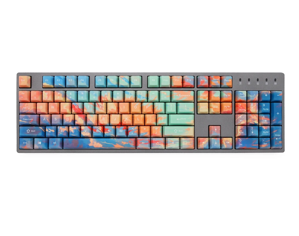 OMO OEM профиль по всему красителю Sub Keycap петля заката свечение для механической