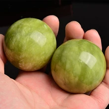 2PCS Marmor Jade Baoding Chinesischen Gesundheit Stress Übung Bälle für Entspannung Relief Therapie Hand Pflege Werkzeug