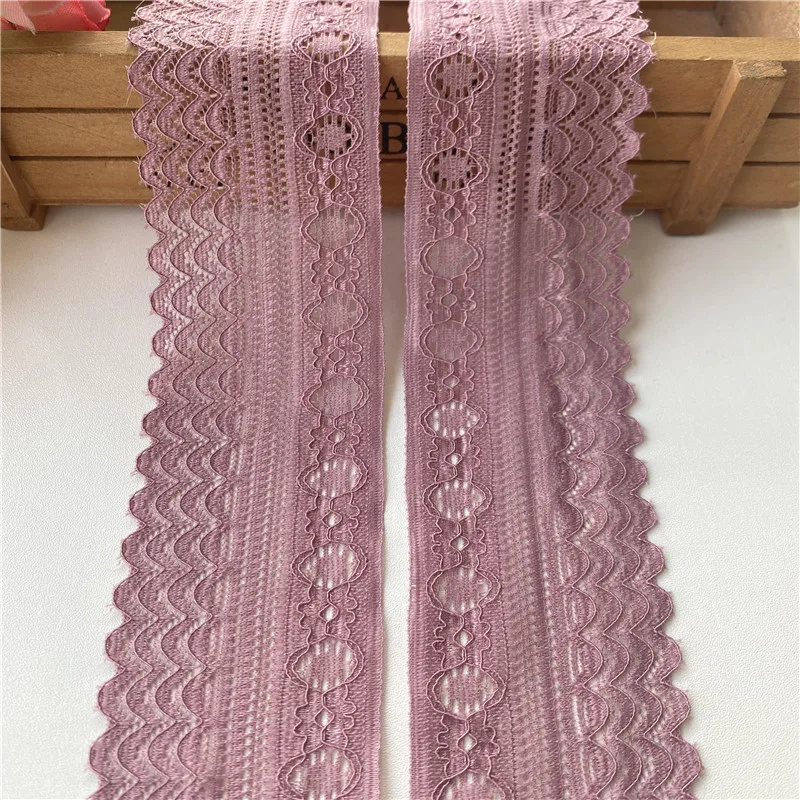 Lace Fabric Lace Ribbon Lace Garment Accessories Lace Sewing Supplies Lace Accessories Lace Sewing Accessories Clothing Accessories 5 Meters Elastic Lace Ribbon White African Lace Fabric Elasticity Trim Embroidered Sewing Clothing Underwear Accessories