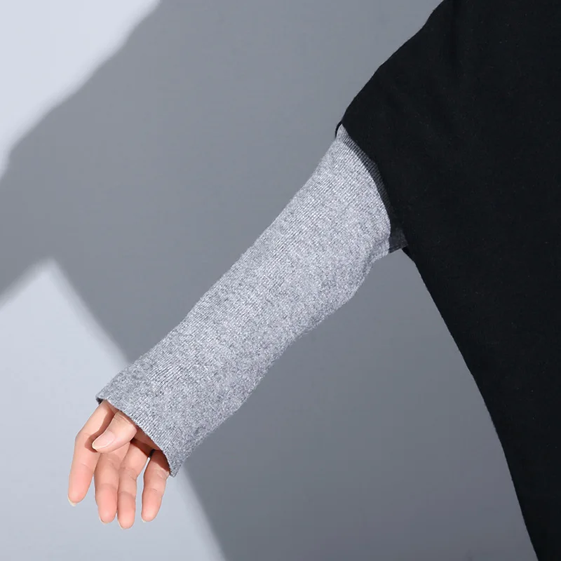 Spring Women Knitted Oversize Dress Loose Fit Turtleneck Long Sweater Contrast Color Patchwork Pullover Bawing Sleeve Clothes Spring Women Knitted Oversize Dress Loose Fit Turtleneck Long Sweater Contrast Color Patchwork Pullover Bawing Sleeve Clothes