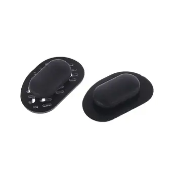 

2 Pairs Sunglasses Nose Pads Black Silicone Airbag Breathable Comfortable Glasses Anti-Slip 2 Styles 649C