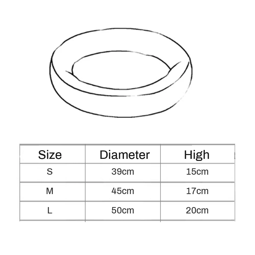 Круглая форма, плюшевая супер мягкая кровать для питомца, собачка, кошка, зимний теплый спальный мешок, подушка для щенка, коврик, моющийся, переносные принадлежности для кошек